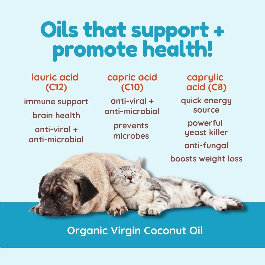 CocoTherapy Organic Virgin Coconut Oil for Dogs & Cats – 16 oz