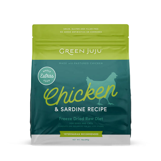 Green Juju Freeze-Dried Extras Raw Recipes for Dogs & Cats