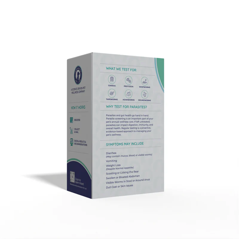Innovative Pet Lab Parasite Test – At‑Home Stool Screen for Dogs & Cats