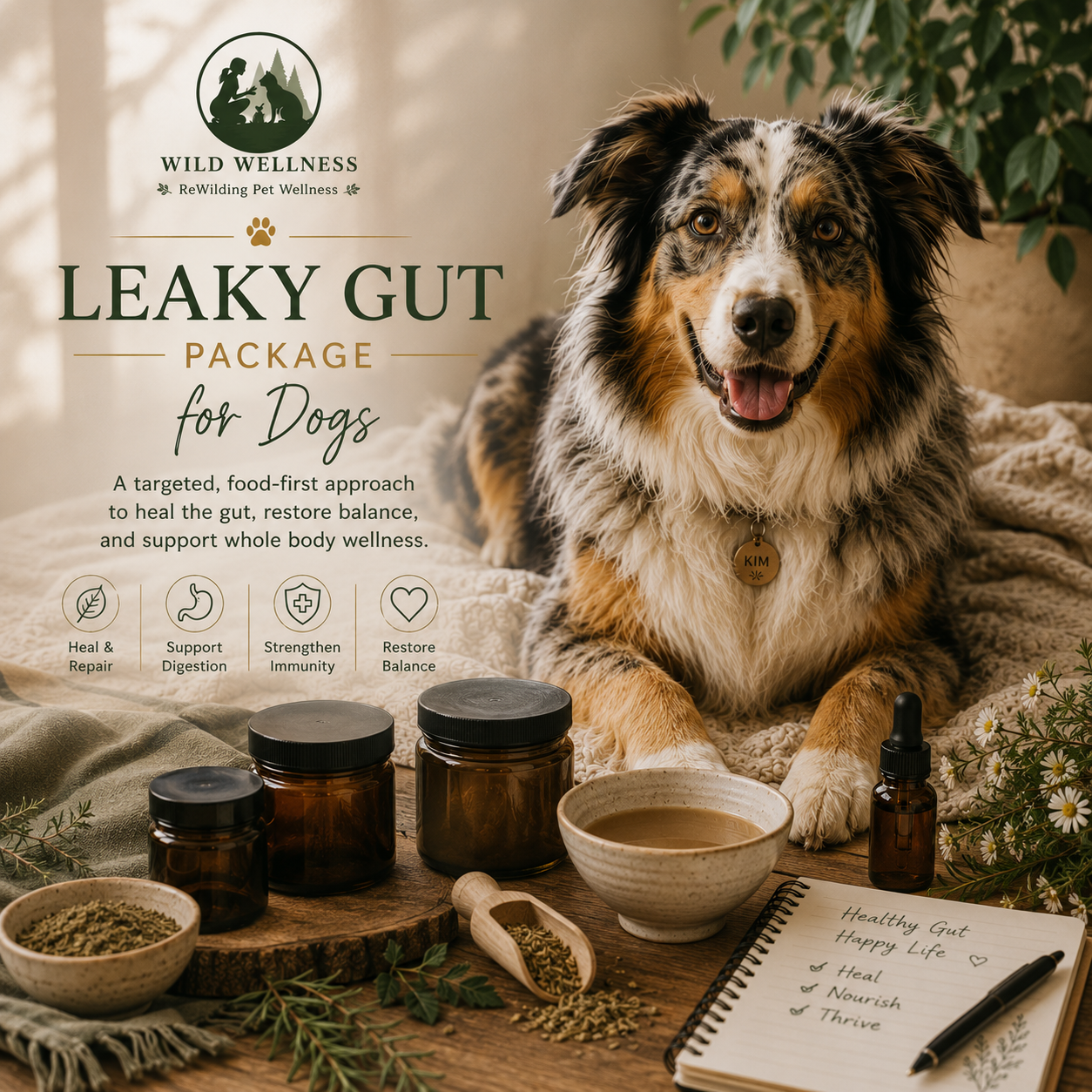 Leaky Gut & Food Sensitivities Support (Dogs)