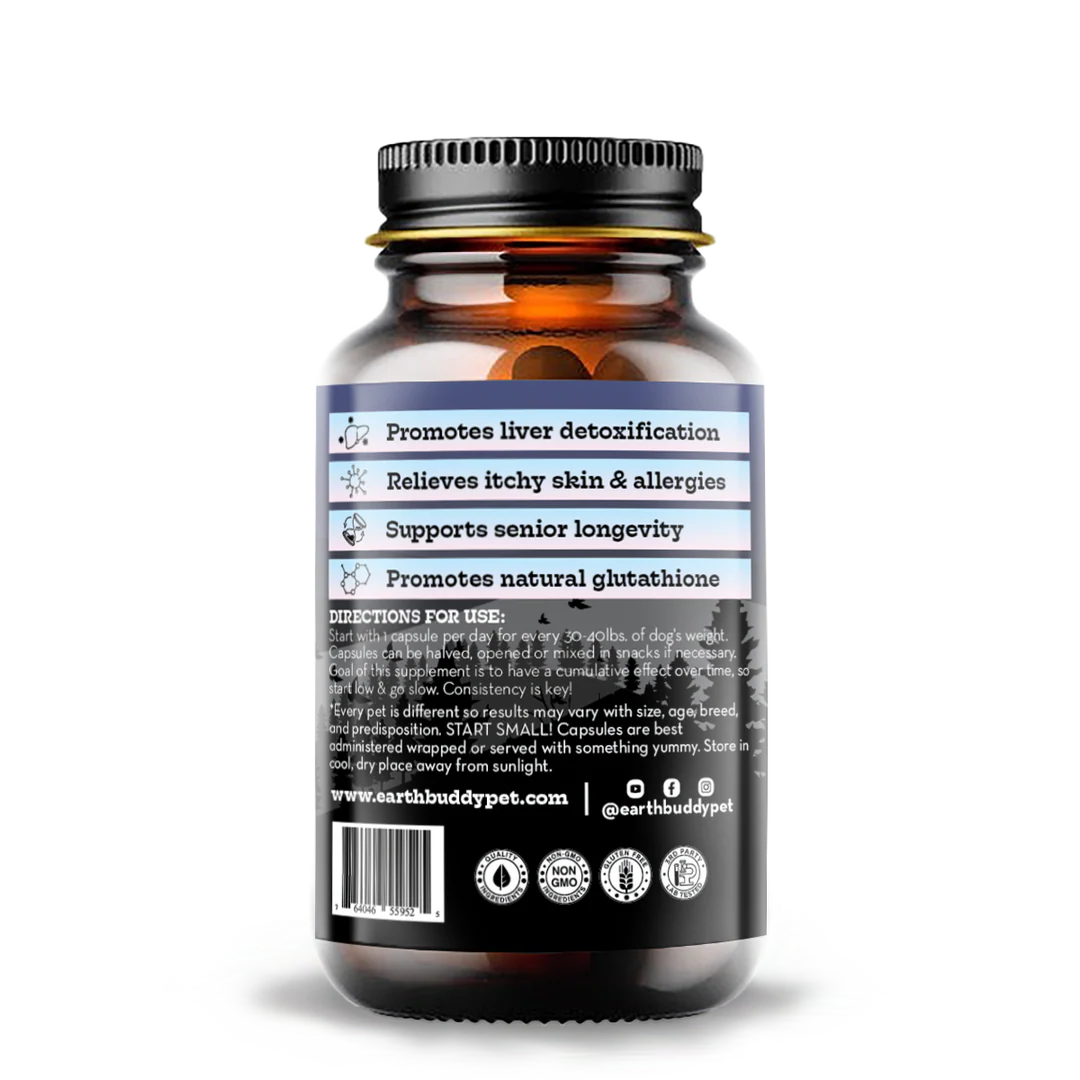 Liposomal Glutathione for Dogs — Liver Detox & Antioxidant Support (EarthBuddy)
