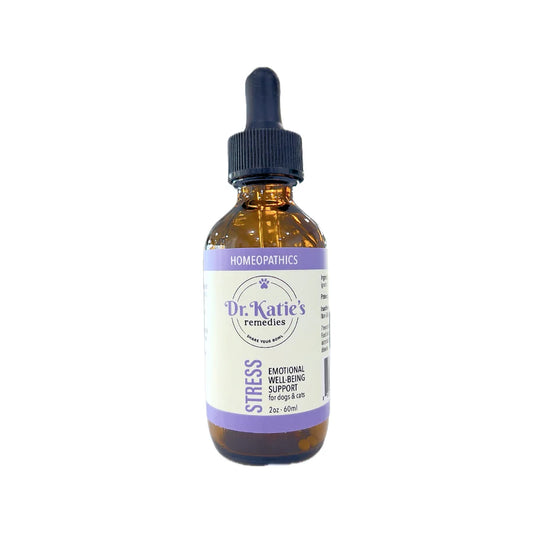 Stress - Dr. Katie’s Remedies 2 oz Tincture for Dogs & Cats (Emotional Well‑Being Support)