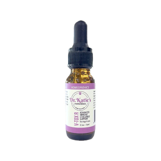 V‑Tox R - Dr. Katie’s Remedies 0.5 oz (Advanced Rabies Vaccine Support for Dogs & Cats)